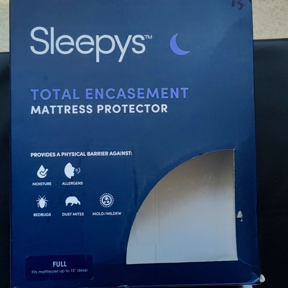 Sleepys Total Encasement Mattress Protector  Sold By Mattress Firm - Picture 1 of 8